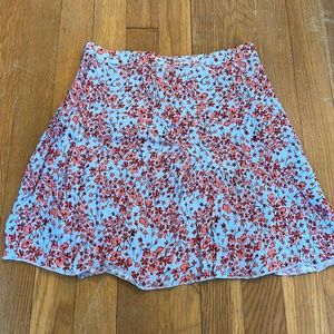 H&M flora mini skirt